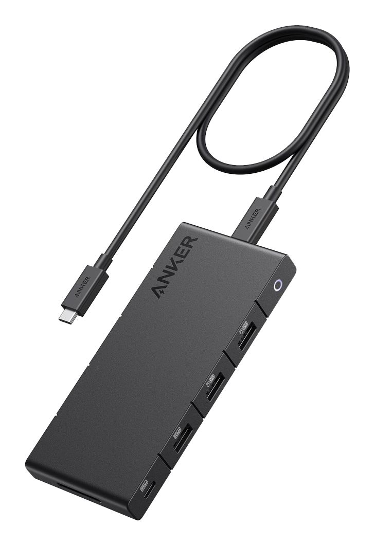 Anker 364 USB-C 10-in-1 Hub - USB-A/USB-C/HDMI/Ethernet/SD - Black