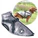 Manteau d'hiver 2-en-1 pour Chien - Chaud et matelassé - Argent