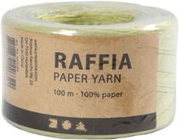 Creativ Company Raffia garen lichtgroen - papiergaren 100m