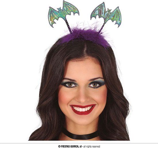 Fiestas Guirca - Tiara Blue Bats - Multi - Polyester - Mannen - Volwassenen