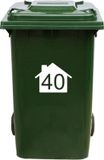 MC Living KadoExpress Kliko Sticker / Vuilnisbak Sticker - Nummer 40 - 22 x 17,5 - Wit