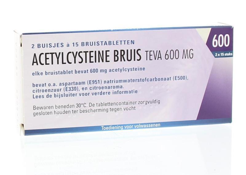 Drogist.nl Acetylcysteine 600mg 30 bruistabletten