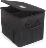 Shenzhen Haorui Industrial Technology Co., Ltd. Organiseur de coffre - Boîte de rangement de voiture pliable avec panneau d'avertissement réfléchissant - Noir 39cm*30cm*30cm