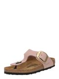 BIRKENSTOCK Claquette 'Gizeh Lenb' or / rosé / noir