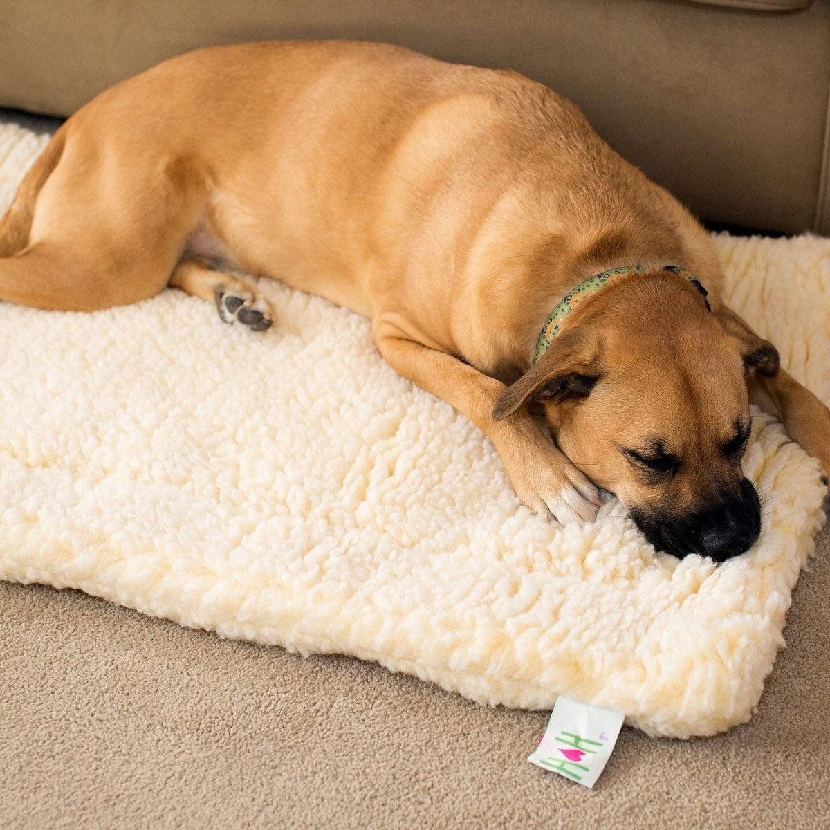 HuggleHound HuggleHounds - Wasbare Fleece Hondenmat - Grijs - M
