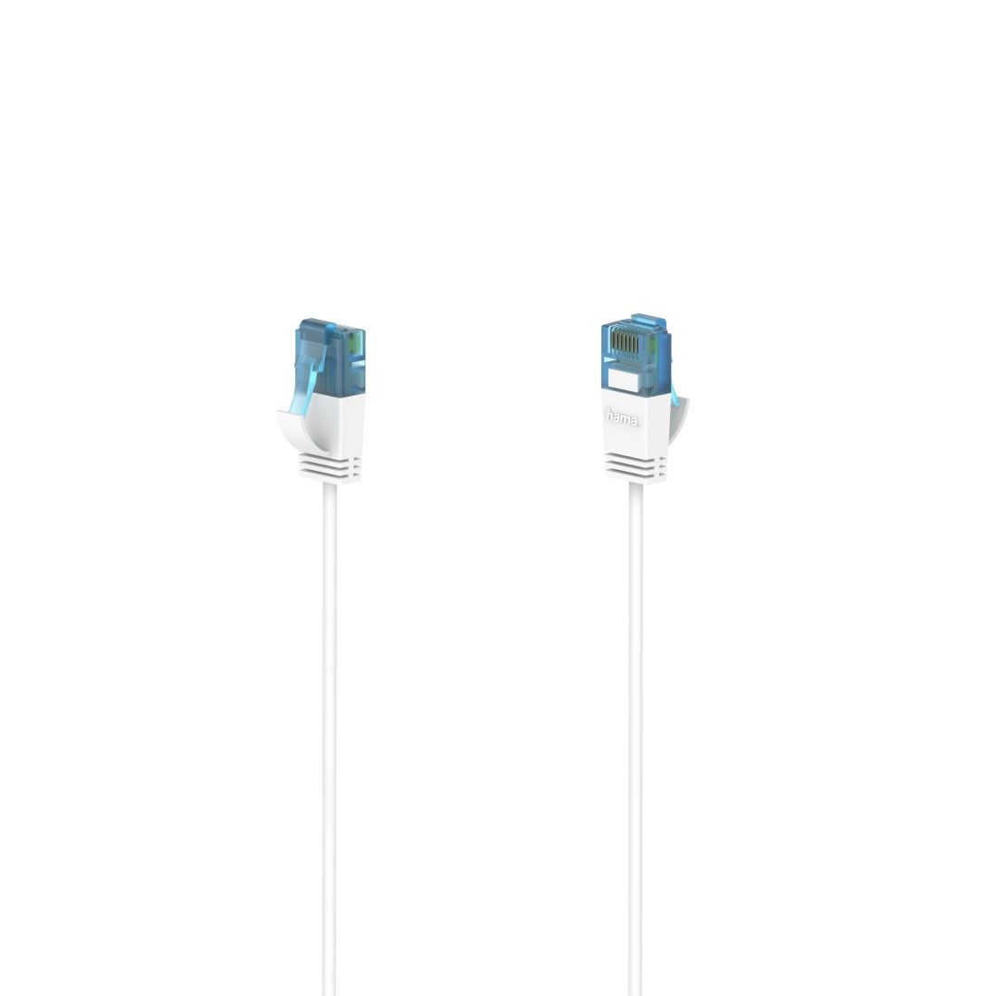 Hama Flexi-Slim Netwerkkabel - Cat6a - 3m - Wit