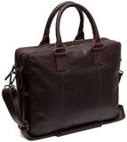 The Chesterfield Brand Fabian Waxed Pull Up Laptoptas - 15 inch - Bruin