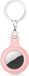 By Qubix Qubix - AirTag case gel series - sleutelhanger met ring - licht roze