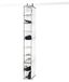 Compacte Compactor Compacte organizer met 9 planken, marinier-serie, van polypropyleen, blauw en wit, afmetingen: 15 x 30 x 128 cm, RAN7537