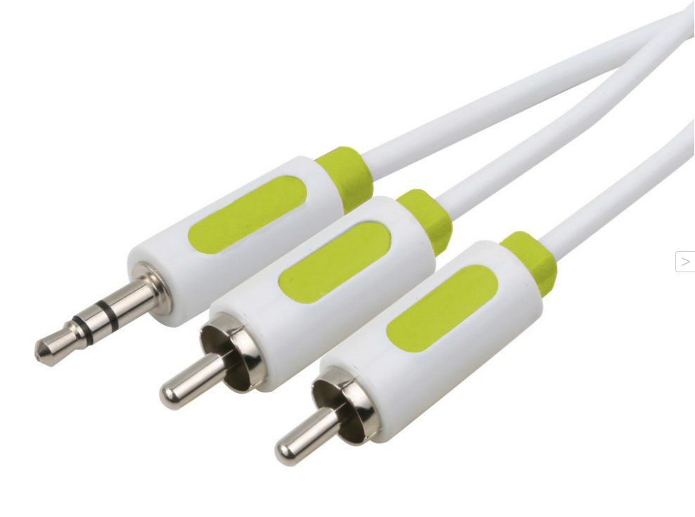 Muvit MUAUC0005 - Audio kabel - 1.5 m - Wit, Groen