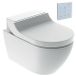 Geberit AquaClean Tuma Comfort douche-wc – verwarmde zitting & föhn – met wandbediening – wit, designafdekking wit SW87551 / SW107038