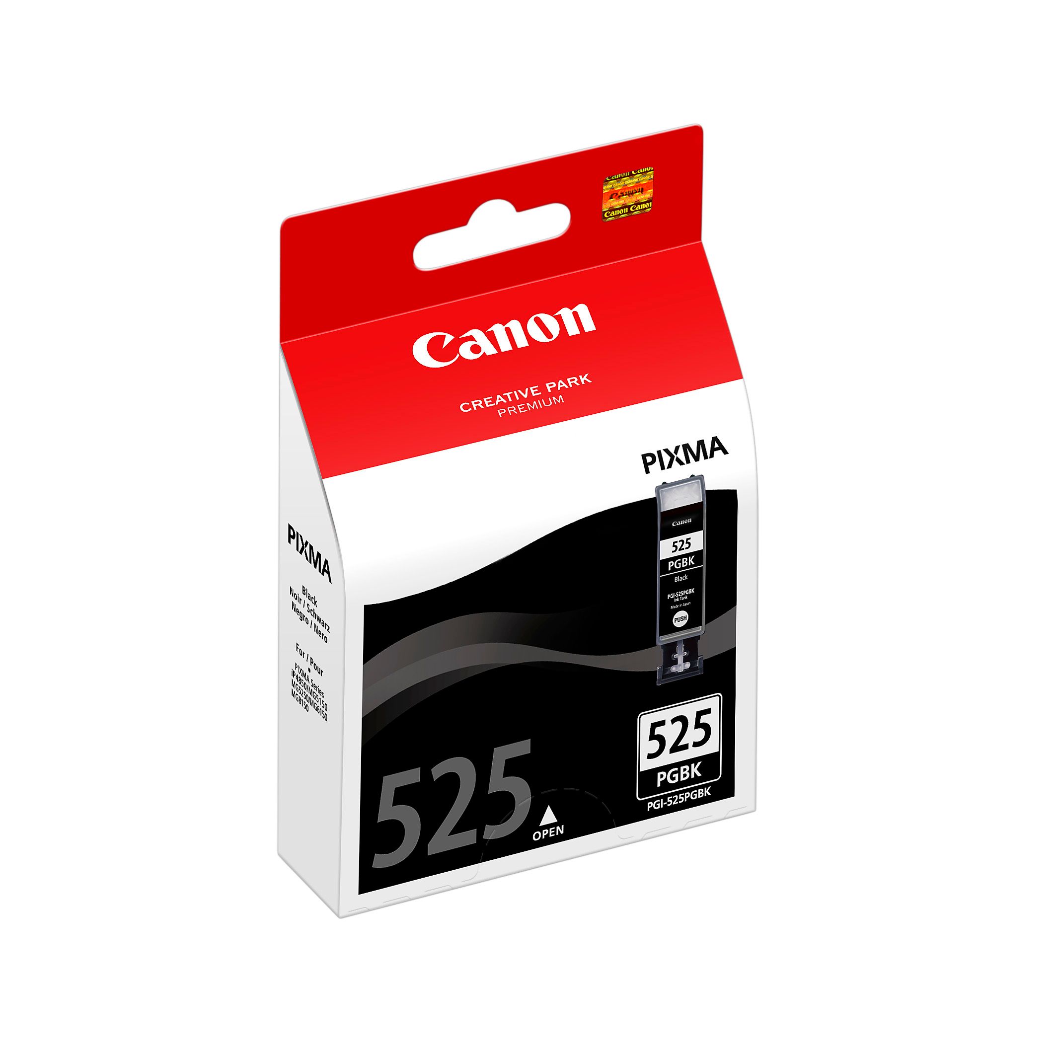 Canon PGI-525PGBK Black Ink Cartridge - Original - For Canon PIXMA Printers