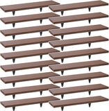 Maclean MC-331 - Set van 18 Wandplanken - Bruin (Walnoot)