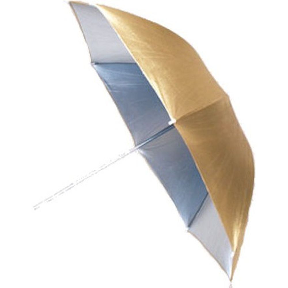 JINBEI Flitsparaplu Goud / Zilver 83cm