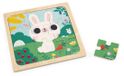Janod - Houten puzzel - Wit konijn
