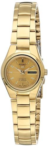 Seiko 5 Dameshorloge - Automatisch - Goudkleurig - Roestvrij Staal - Medium