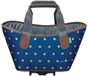 Racktime Comet SAS Systeem boodschappentas AGNETHA 2.0, stippen, Blauw, Polyester, 15L, Waterdicht, Afneembaar