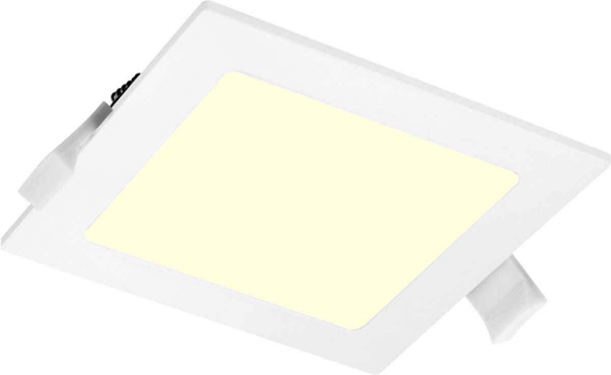 Aigostar LED Downlight Slim Pro - Inbouw Vierkant 9W - Warm Wit - Mat Wit
