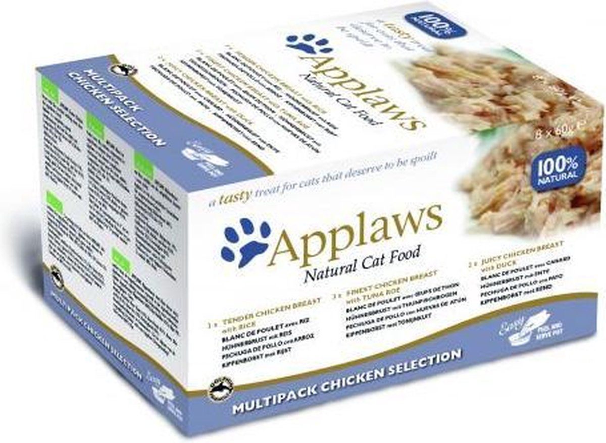 Applaws Cat Pots Multipack Chicken Selection - 8 x 60g