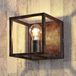 Lindby - wandlamp - 1licht - Metaal - H: 18 cm - E27 - roest antiek