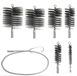7 Pièces Brosses de Cheminée pour Nettoyage de Tuyaux de Fumée