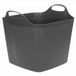 Excellent Houseware Flexibele kuip / emmer - Zwart - 25 L - Kunststof - 40 x 35 cm - Met handvatten