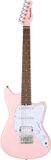 Mooer MLT10 Guitar Candy Pink guitare électrique avec gigbag