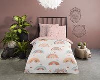 Good Morning dekbedovertrek regenbogen - Peuter 120x150 cm - Multi - 100% Katoen renforce