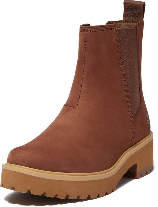 Timberland Damen Stiefel Carnaby Cool Mid Chelsea Boot 0A5NNY Md Brn Nubuck-37,5