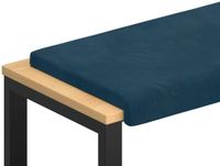 vidaXL Coussin de canapé velours Bleu