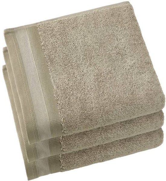 De Witte Lietaer Contessa Washandje - Taupe - Set van 6 - 16x22 cm