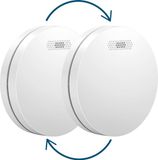 Aroha Link Rookmelders - 10 jaar batterij - Koppelbare rookmelders - Draadloos gekoppelde brandmelder - Multipack 2 set