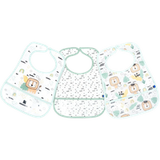 Kikka Boo Eva Terry Bib With Catcher - Savanna Mint - 3 stuks