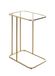 HAKU Bijzettafel goud metaal salontafel veiligheidsglas 5 mm - Maat: B 45 cm x H 65 cm x D 30 cm, Stijl: Art Deco