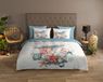 Housse de couette maritime/thème de la mer - 1 personne 140x200/220 cm - Écru - 100% Coton renforcé