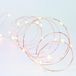 Lichtketting - 2 m decoratieve verlichting met koperdraad, stroomvoorziening via knoopcellen, verlichting in koud wit.