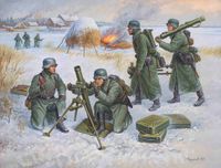 Zvezda German 81mm Mortar 1:72 Modelbouw Kit