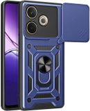 Techsuit Hoesje geschikt voor Oppo A5 Pro - Camshield Back Cover - Blauw