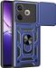 Techsuit Hoesje geschikt voor Oppo A5 Pro - Camshield Back Cover - Blauw