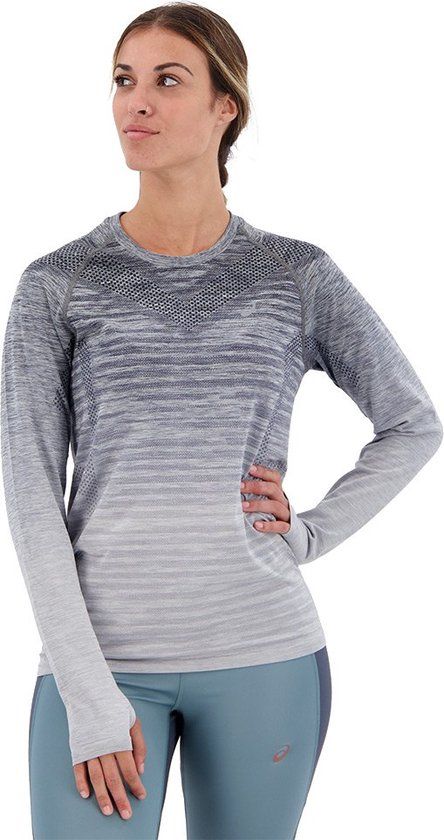 ASICS Seamless Hardloopshirt Dames - Grijs - Maat M