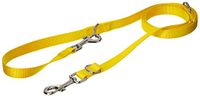 CHAPUIS SELLERIE SLA560 hondenriem 3-voudig verstelbaar - nylon riem geel - breedte 20 mm - lengte 2 m - maat M