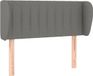 vidaXL Hoofdbord Stof Donkergrijs 83x23x78/88 cm