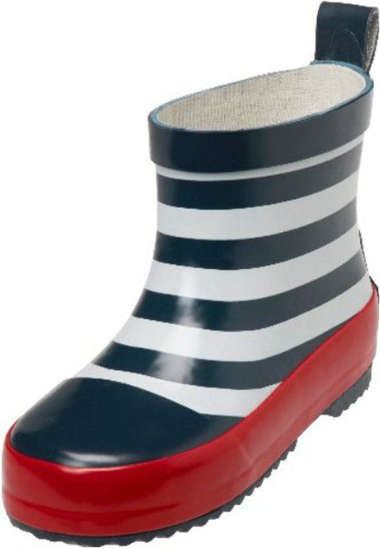 Playshoes halfhoge regenlaarzen marine wit anker - 4010952487404