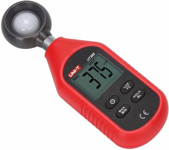 Ortho UNI-T UT383 200 000Lux Digitale lichtmeter Luxmeter Mini Lichtmeter Met LCD Back light Nauwkeurige meter gemakkelijk in gebruik Handig formaat en solide apparaatje