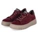 Gabor 6014.01.006 Damessneakers met plateauzool, suède, rood, maat 35