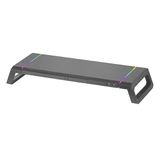 Bureauhouder – verstelbare standaard voor 1 scherm, 3 maten, inclusief USB 2.0-aansluiting, robuust en functioneel design.