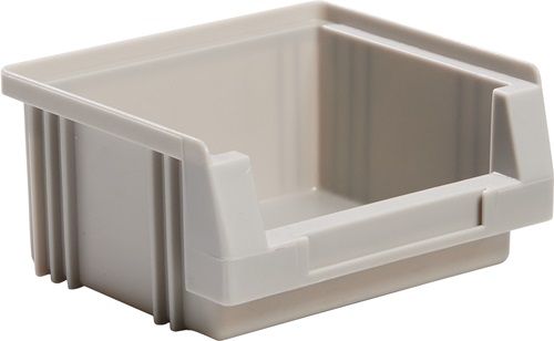 LA-KA-PE Opbergbox met open voorzijde PLK L90 x B102 x H50 mm PP grijs 50 stuks