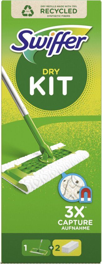 Swiffer Starterskit met 1 Handvat + 2 Droge Doekjes Navullingen 1 set
