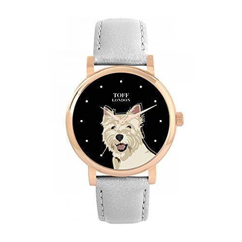 Toff London West Highland Terrier Hoofd Hondenhorloge - 5059656812685