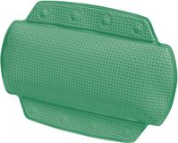 Spirella Badkussen Alaska met 8 zuignappen antibacterieel - antislip wasbaar - mosgroen - 23 x 32 cm